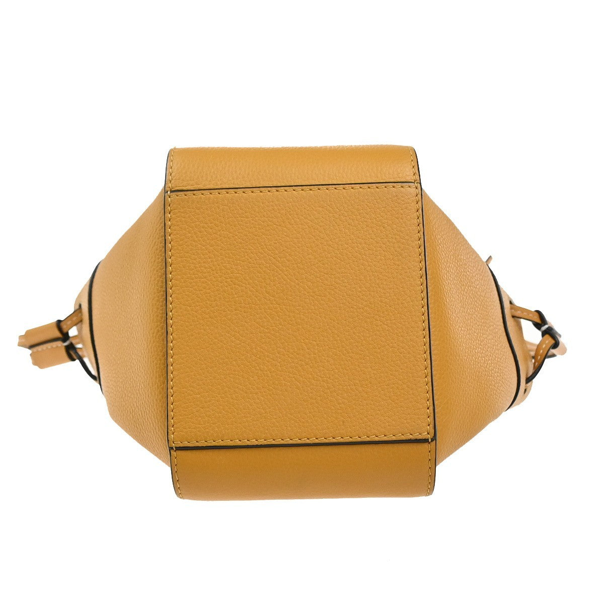 LOEWE Hammock Mini Drawstring 2Way Shoulder Hand Bag Leather Orange 667RP133