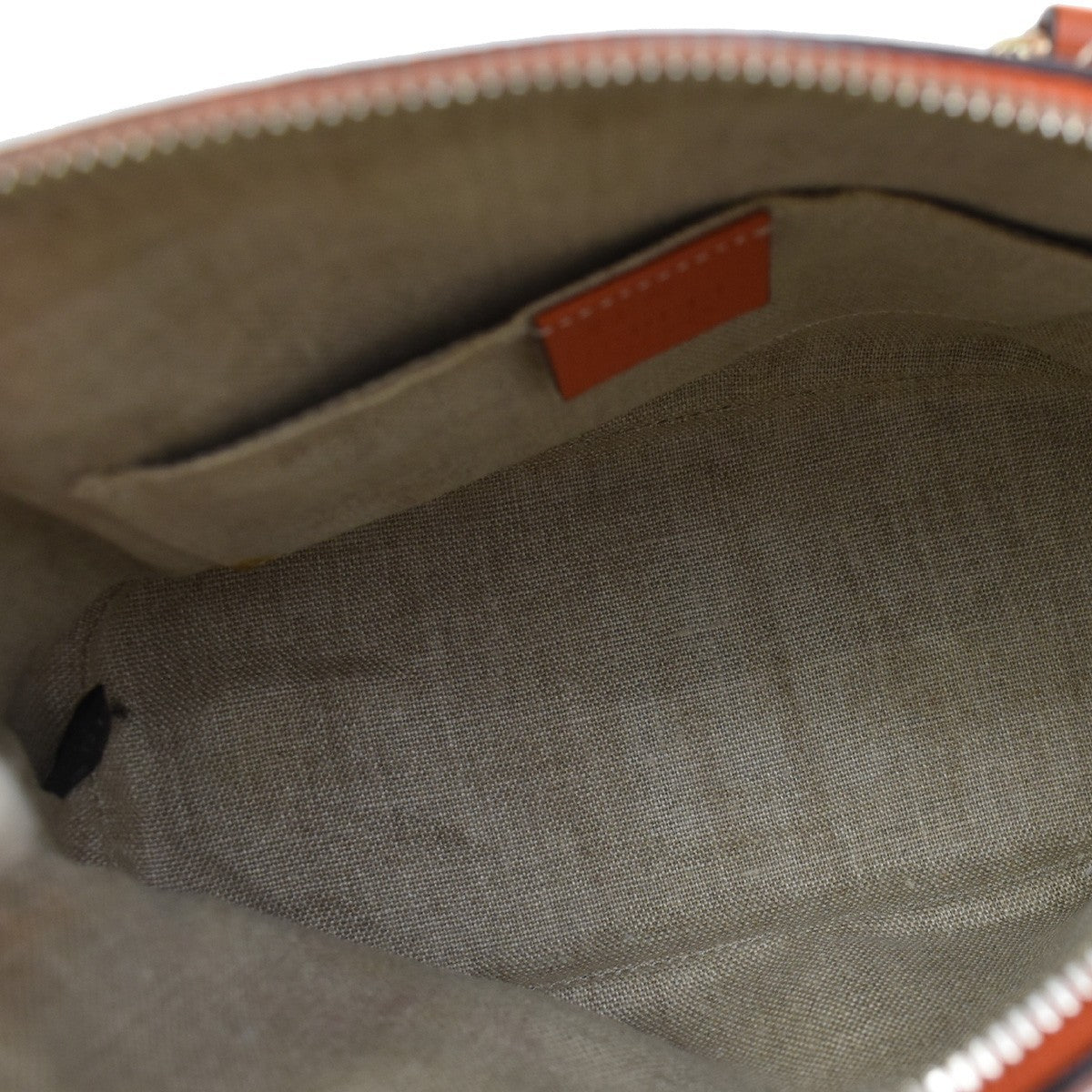GUCCI Logo Interlocking G 2Way Shoulder Hand Bag Leather Orange GHW 93KB068