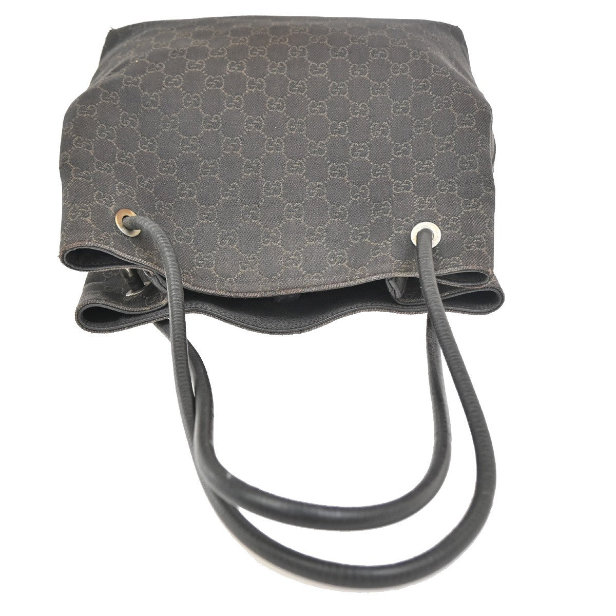 GUCCI GG Gifford Shoulder Tote Bag Canvas Leather Brown SHW Italy 02ZA178