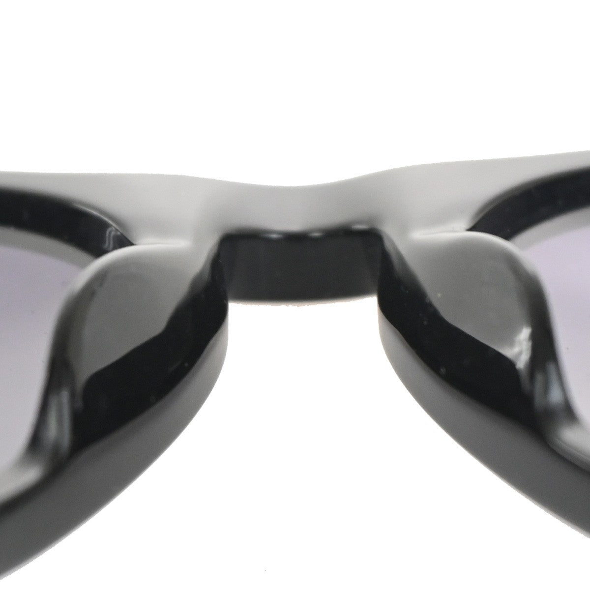 CHANEL CC Logo Sunglasses Eye Wear Plastic Black Gold Italy 01451 63RL896