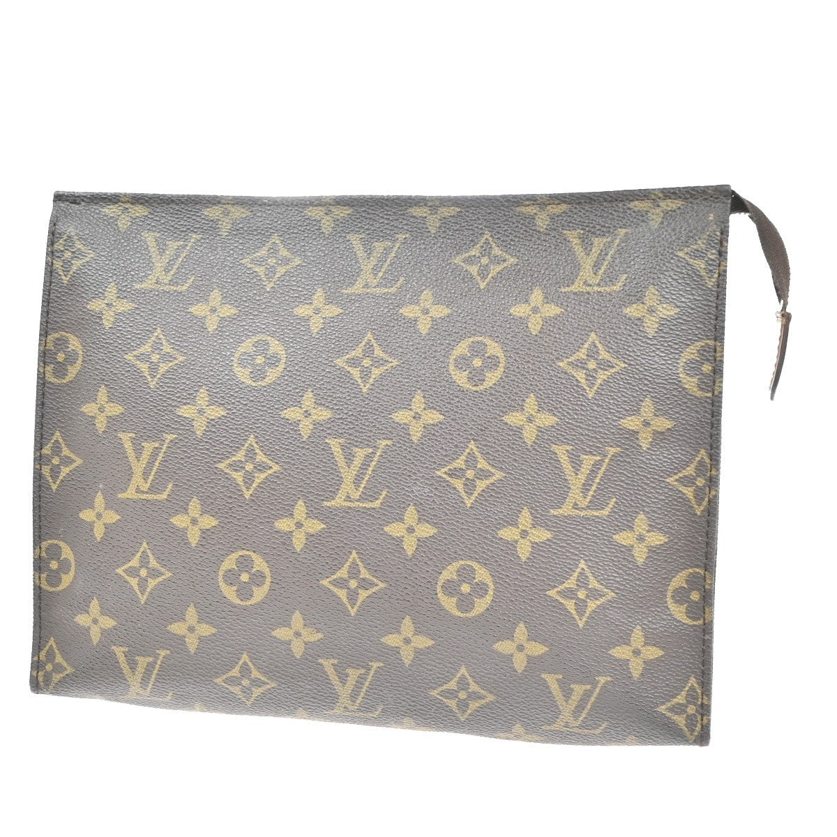 LOUIS VUITTON Poche Toilette 26 Clutch Pouch Bag Monogram Leather M47542 01MA322