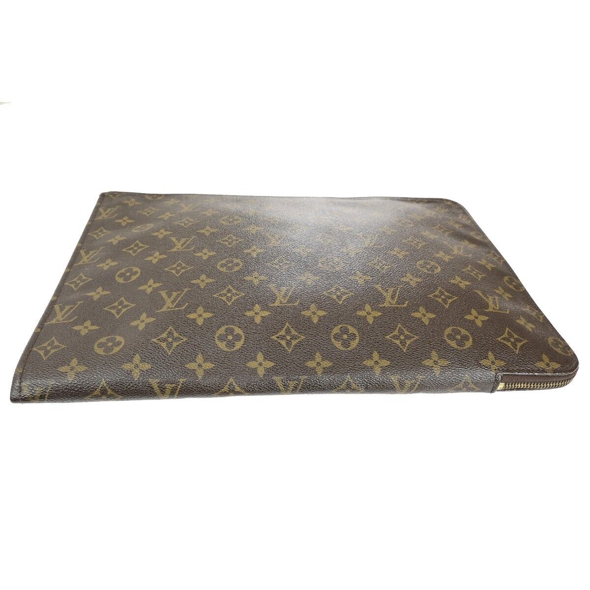 LOUIS VUITTON Poche Documents Business Clutch Bag Monogram M53456 64ED419