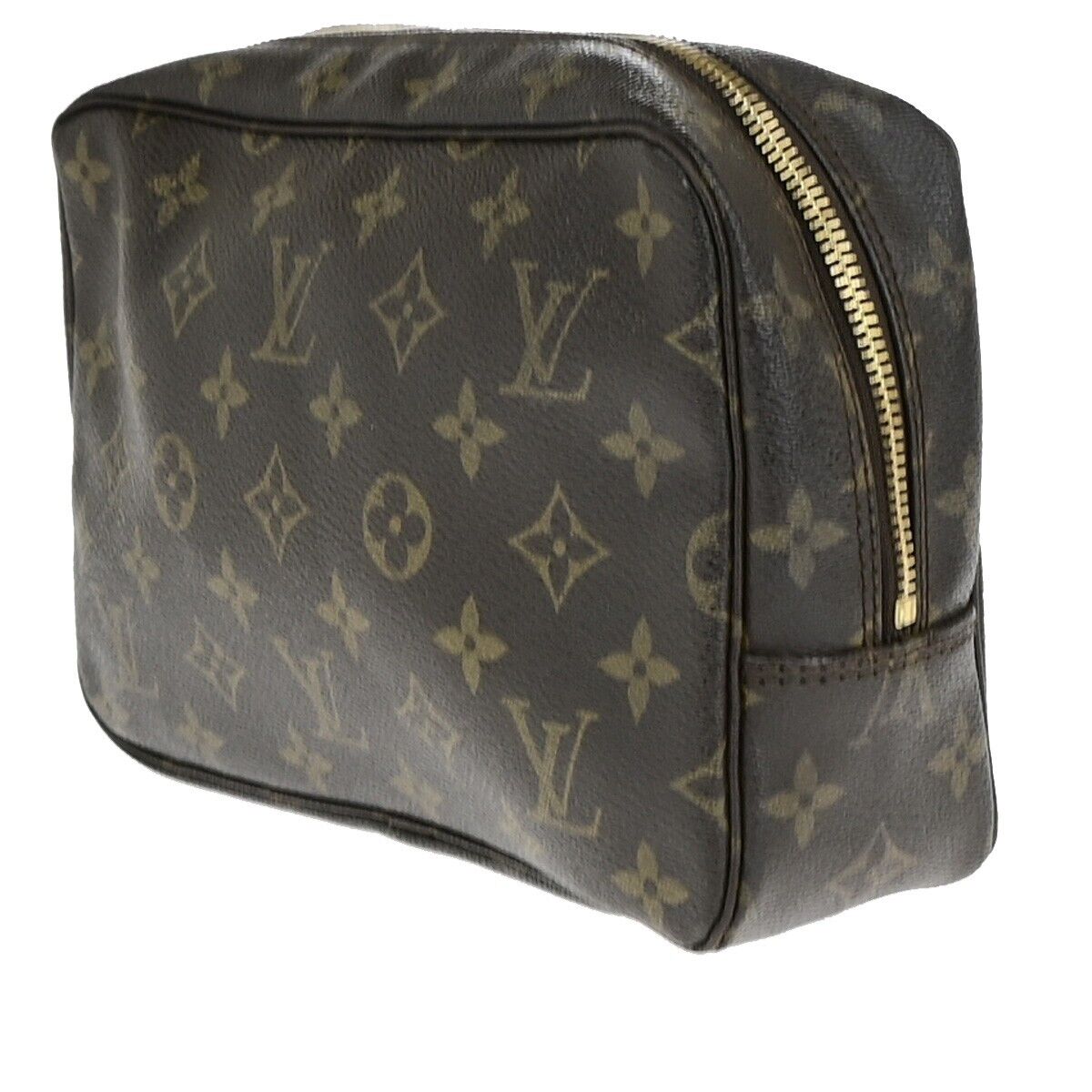 LOUIS VUITTON Trousse Toilette 23 Clutch Hand Bag Monogram Brown M47524 68EC906