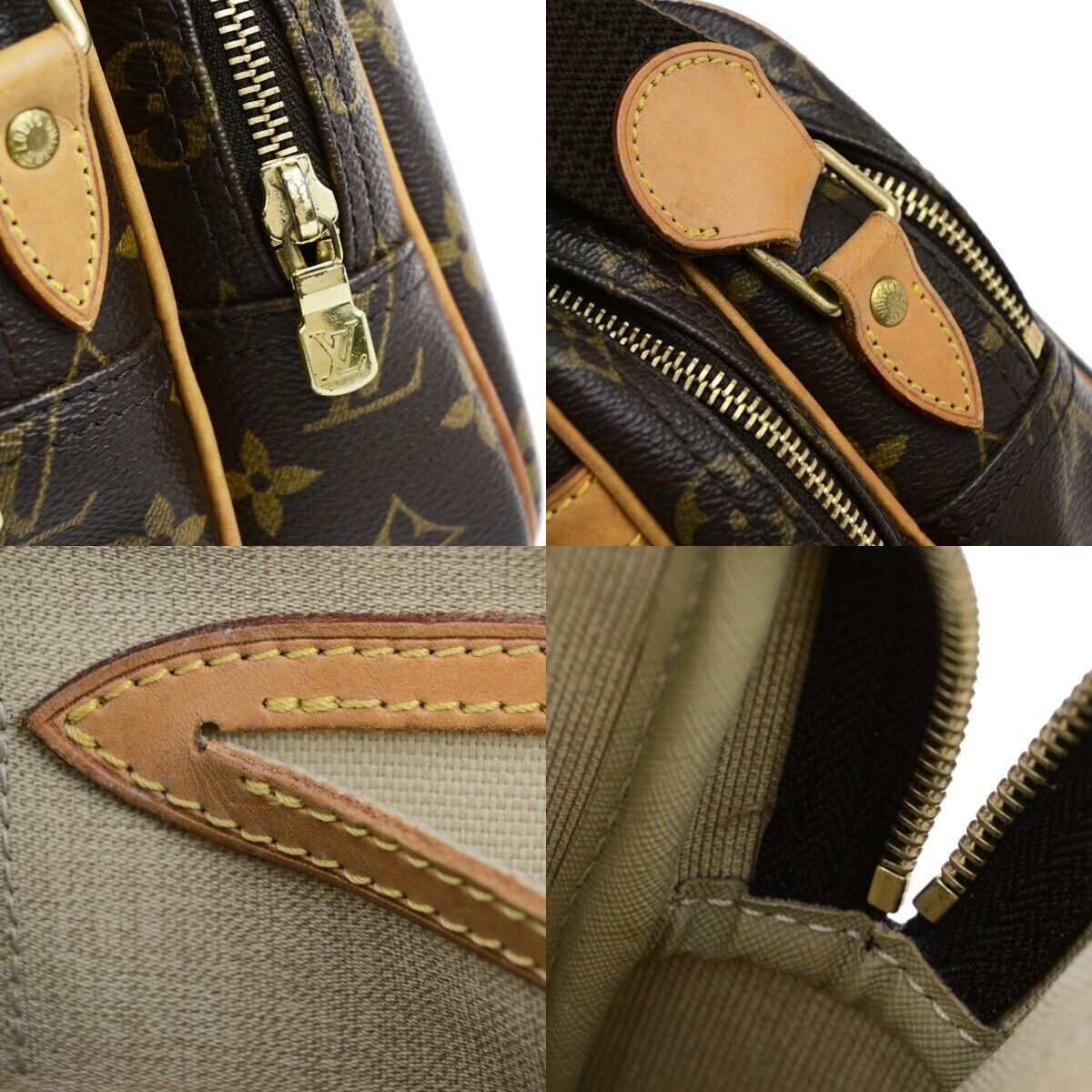 LOUIS VUITTON Reporter PM Crossbody Shoulder Bag Monogram Leather M45254 17ED015