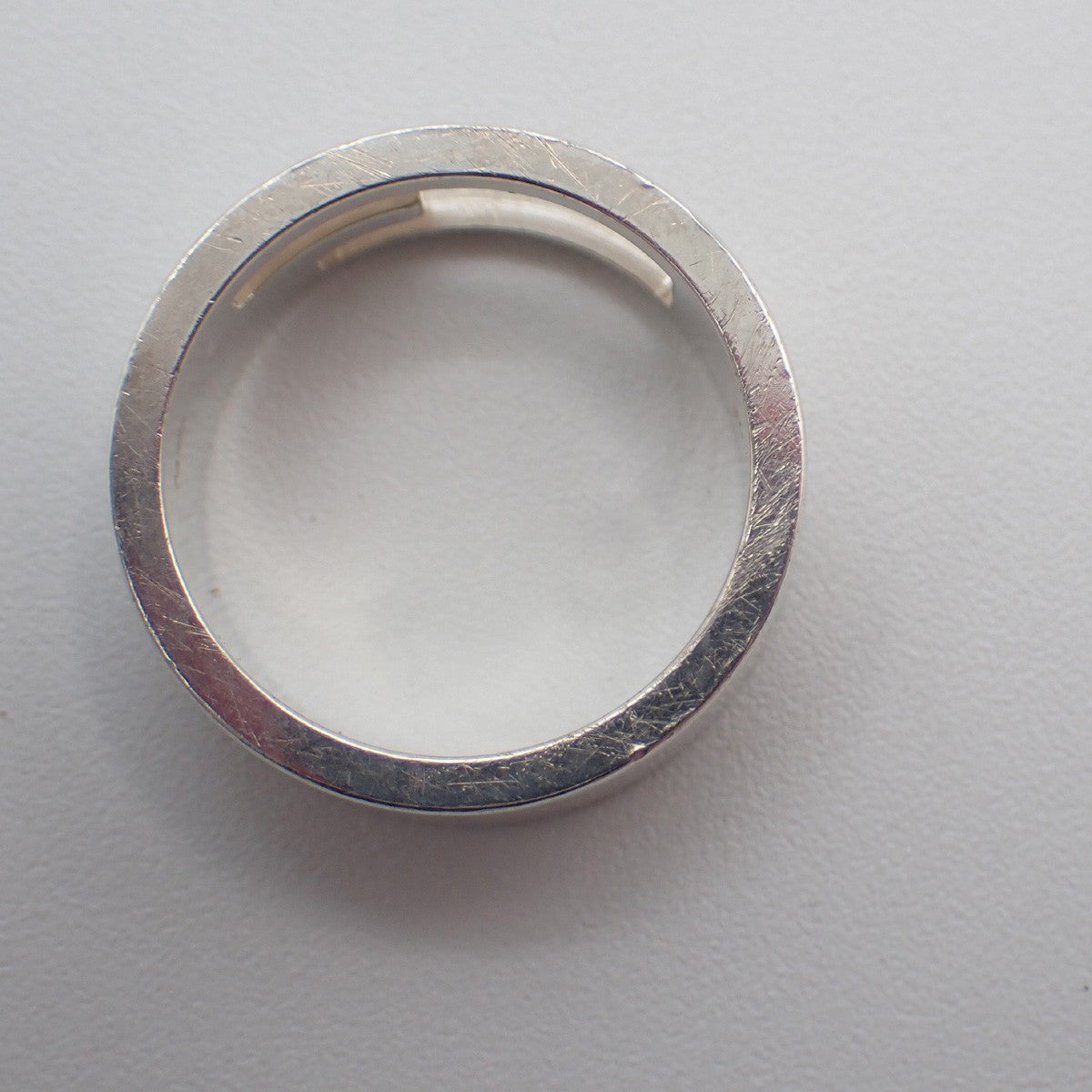 GUCCI G Logo Ring Silver 925 Size JP16 US8 Italy Accessory Italy 09KD093