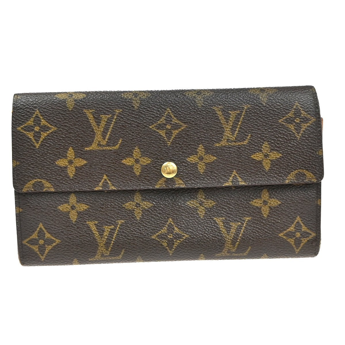 LOUIS VUITTON Porte Monnaie Credit Long Bifold Wallet Monogram BN M61725 02KD075
