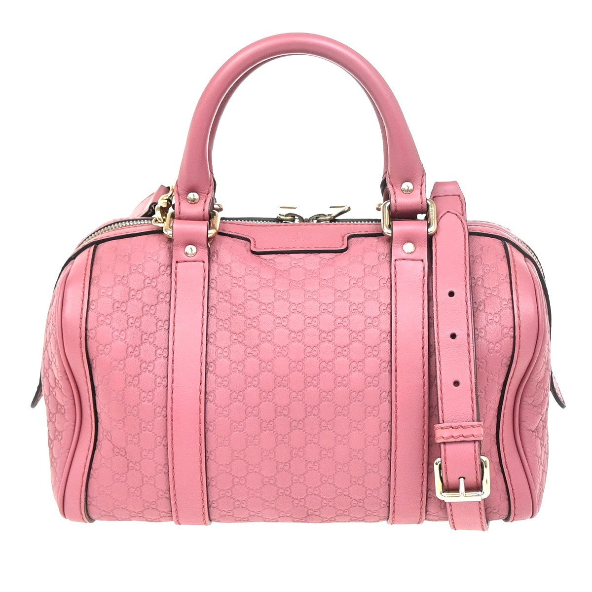 GUCCI Microguccissima 2Way Shoulder Hand Bag Embossed Leather Pink GHW 85ZA282