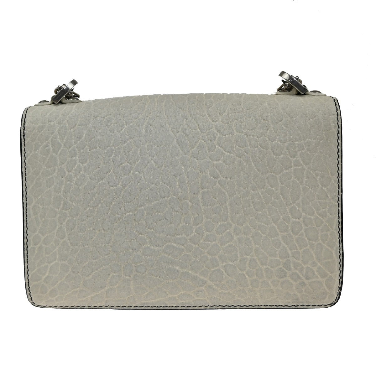 CHRISTIAN DIOR J'Adior Flap Chain Shoulder Bag Leather Mosaic White SHW 21YH799