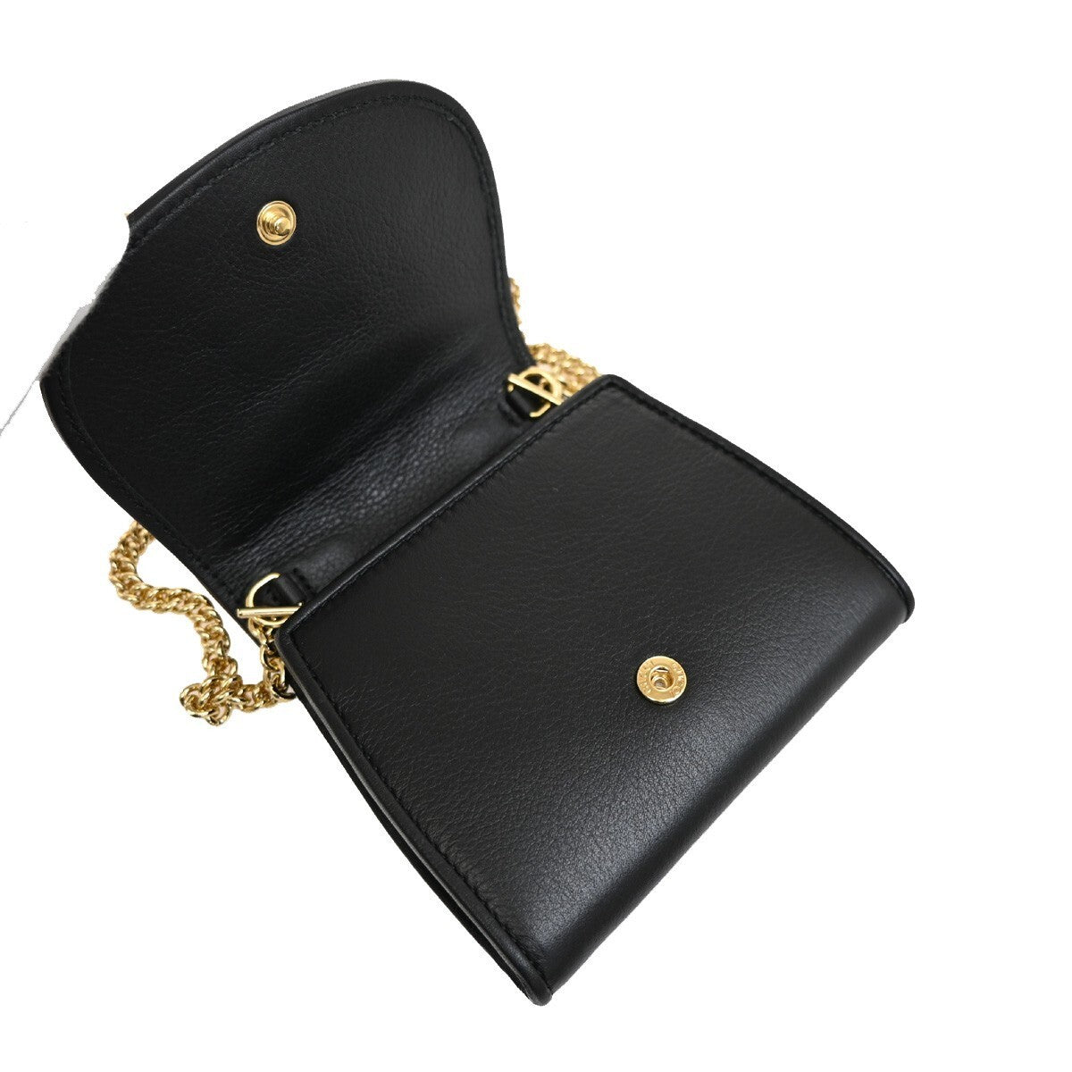 GUCCI GG Blondie Mini Crossbody Chain Wallet Shoulder Bag Leather BK GHW 98RL129