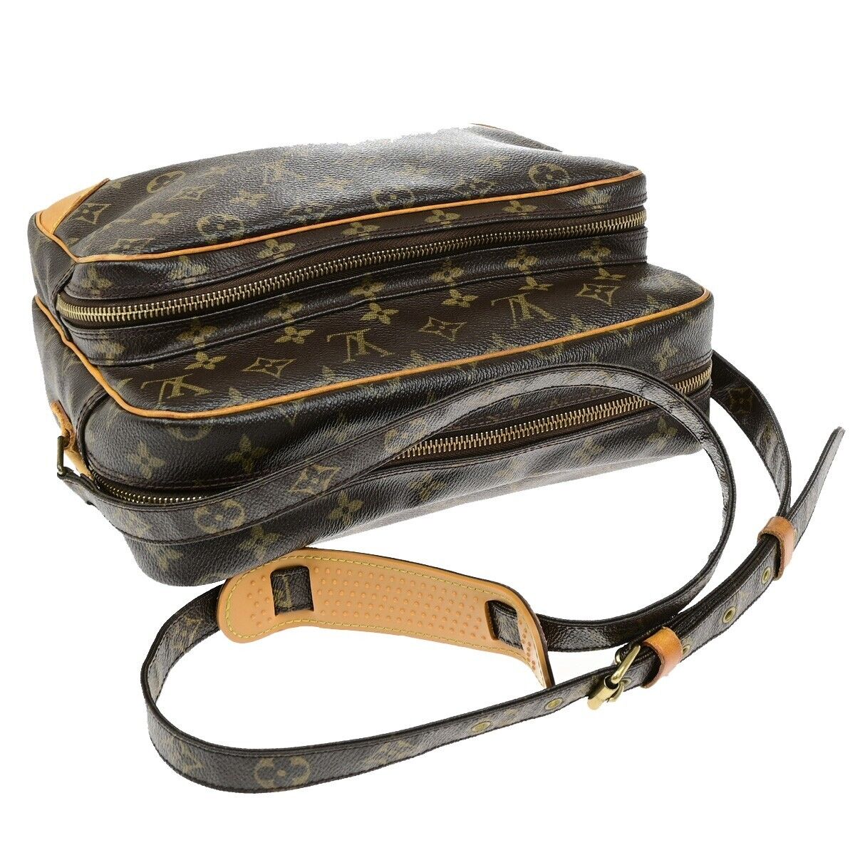 LOUIS VUITTON Nile Crossbody Shoulder Bag Monogram Leather Brown M45244 65ED954