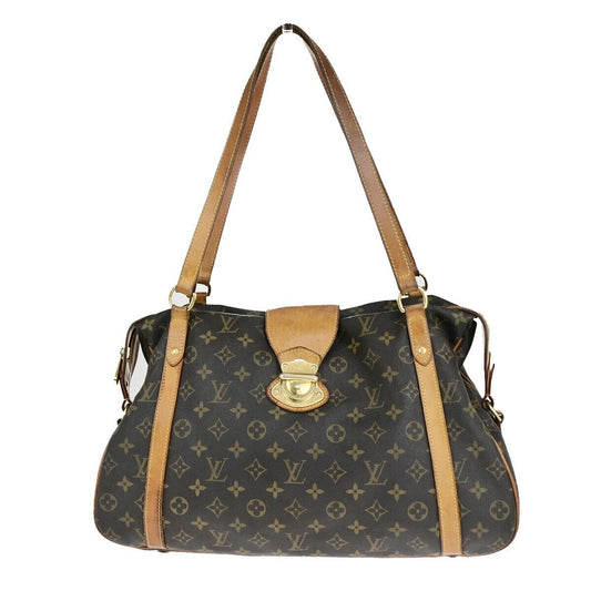LOUIS VUITTON LV Stresa GM Shoulder Bag Monogram Leather Brown M51188 78EC984
