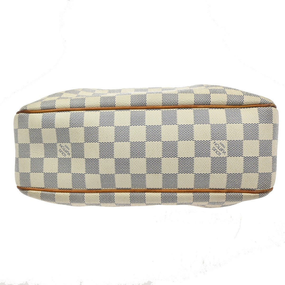 LOUIS VUITTON Siracusa PM Shoulder Bag Damier Azur Leather White N41113 15KB697