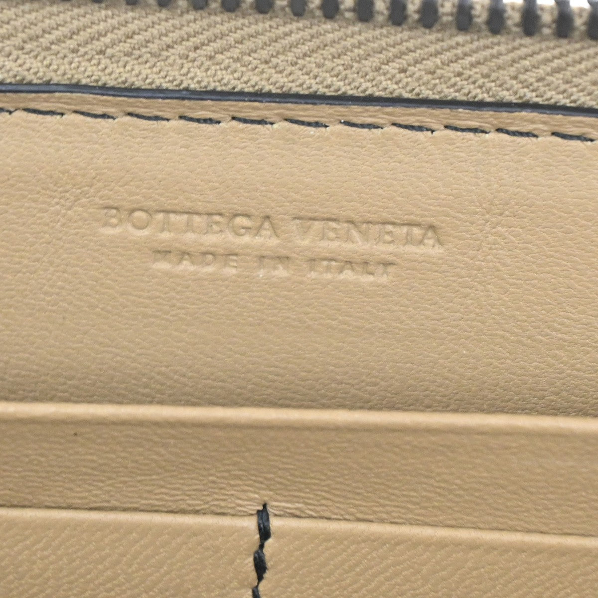BOTTEGA VENETA  Intrecciato Zippy Long Wallet  Embossing Leather BN 64TA432