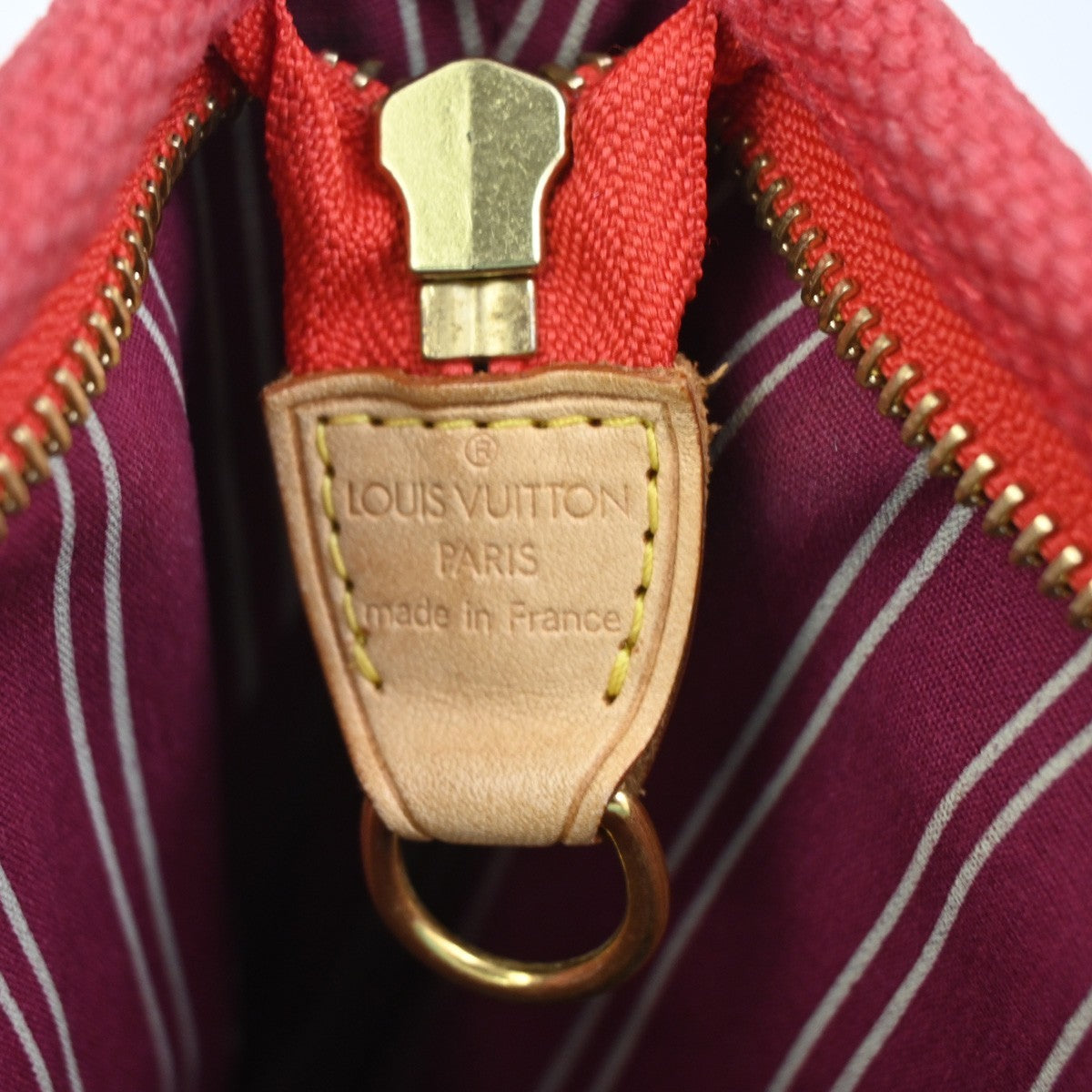 6.Live LOUIS VUITTON Cabas MM Shoulder Bag Antigua Canvas Leather M40034 32ZA237