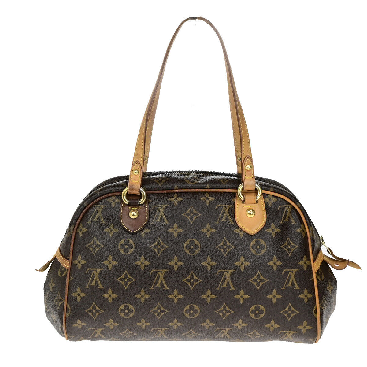 LOUIS VUITTON Montorgueil PM Shoulder Bag Monogram Leather Brown M95565 16YG789