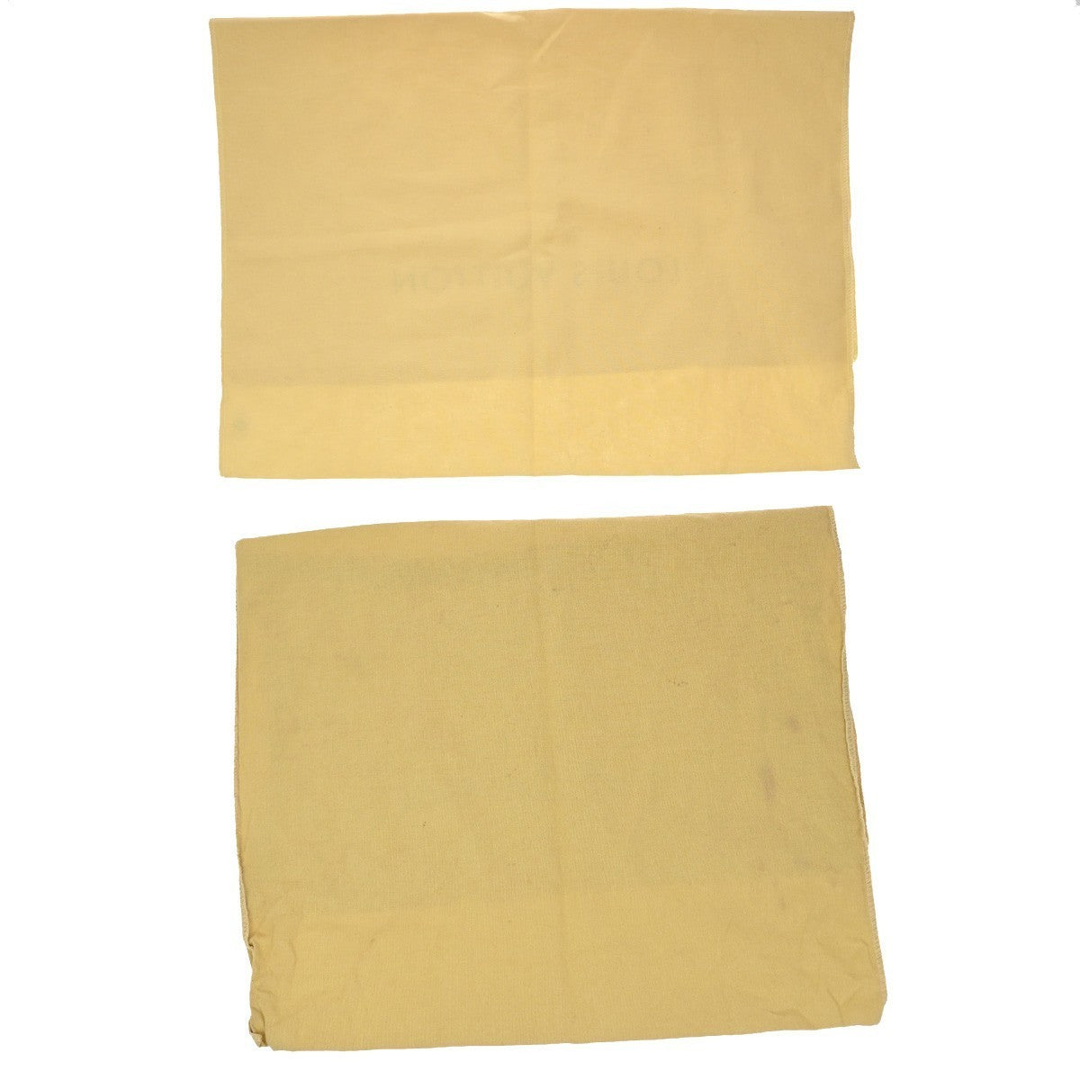 LOUIS VUITTON Logo 10 Set Dust Bag Canvas Cotton Beige Brown 09EG152