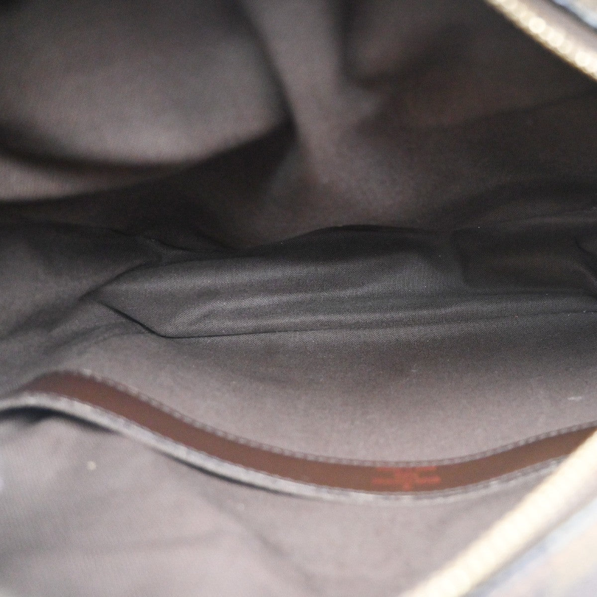 LOUIS VUITTON Naviglio Shoulder Bag Damier Ebene Leather Brown N45255 83CA735
