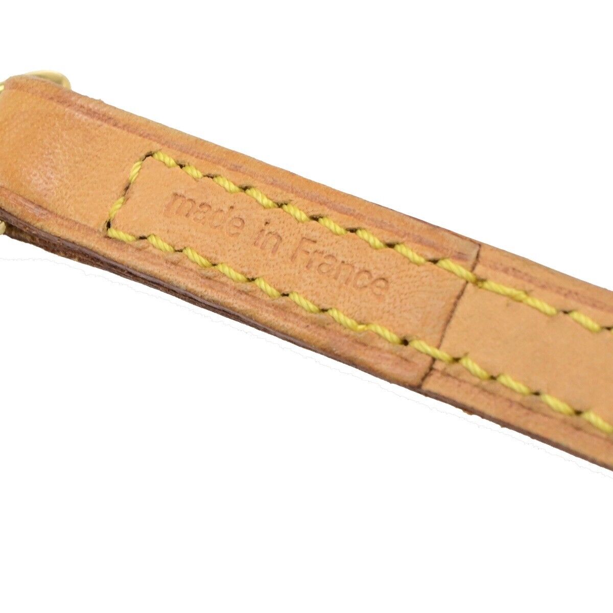LOUIS VUITTON Shoulder Strap Leather Brown Gold France Bag Accessory 63ED435