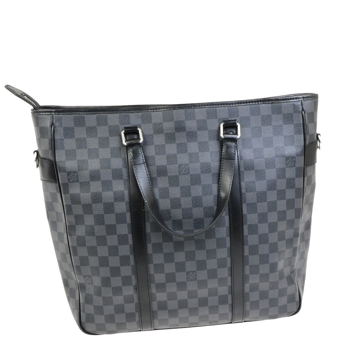LOUIS VUITTON Tadao Shoulder Hand Bag Damier Graphite Leather BK N51192 18KB519