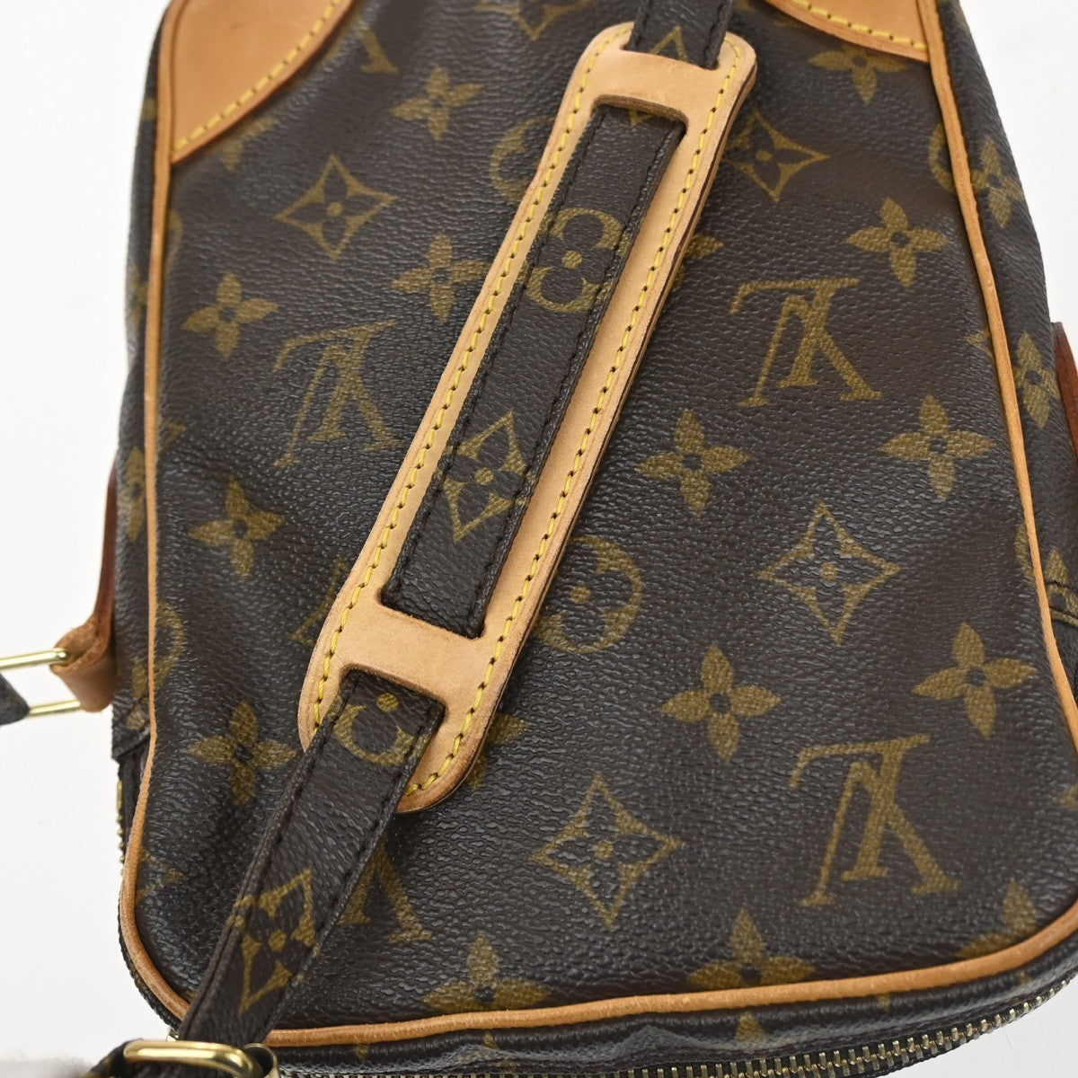 LOUIS VUITTON Danube Shoulder Bag Monogram Leather Brown France M45266 84YH883