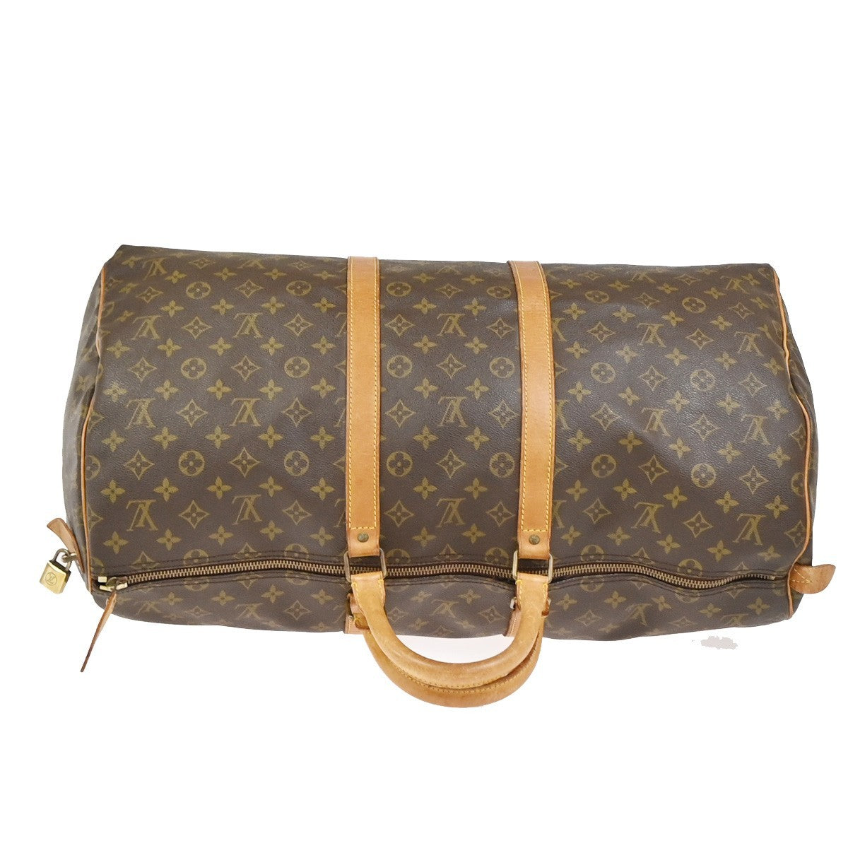 LOUIS VUITTON Keepall 55 Travel Hand Bag Monogram Leather Brown M41424 61YJ081