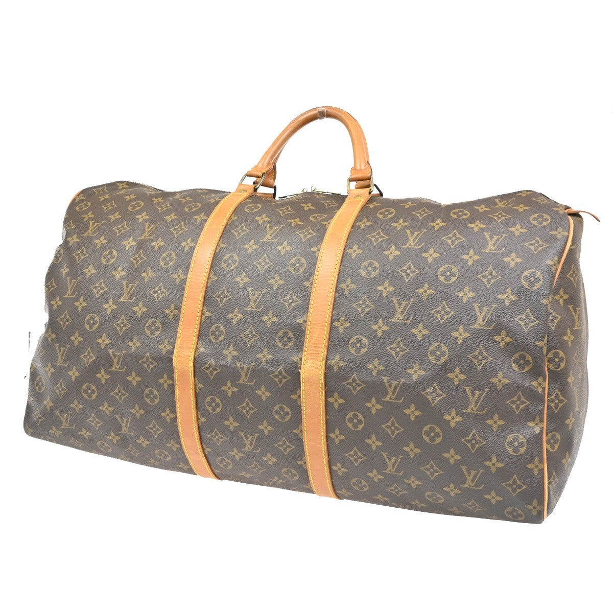 LOUIS VUITTON Keepall 60 Travel Hand Bag Monogram Leather Brown M41422 11PA090