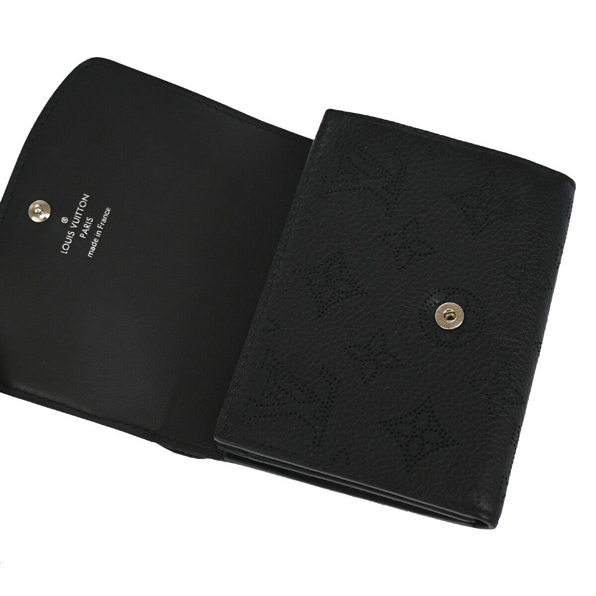 LOUIS VUITTON Iris Compact Bifold Wallet Monogram Mahina Leather M62540 11RC495