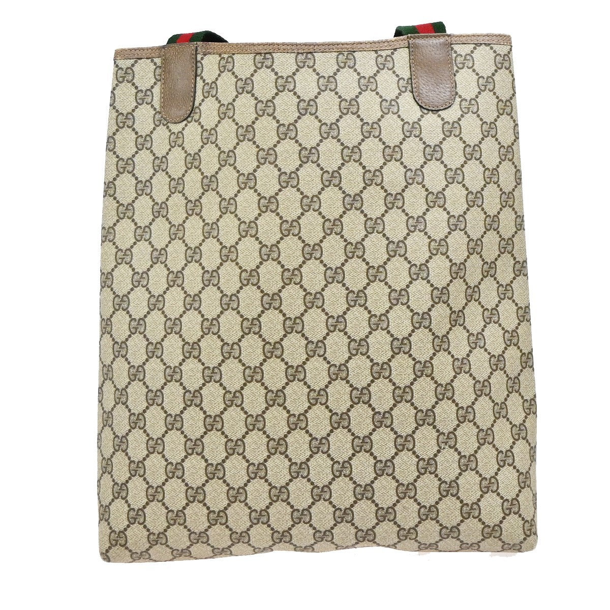 GUCCI Logo GG Pattern Sherry Web Shoulder Tote Bag PVC Leather BN Italy 63KD182