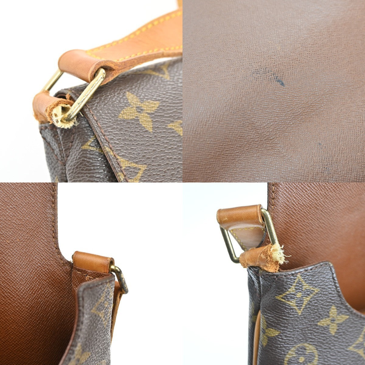 LOUIS VUITTON Musette Shoulder Bag Monogram Leather Brown France M51256 80CA712