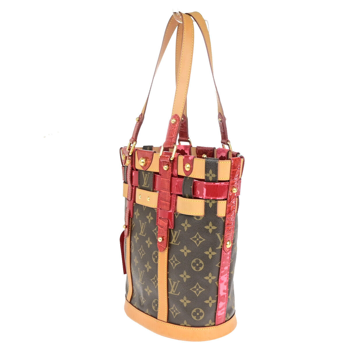 LOUIS VUITTON Neo Bucket Shoulder Bag Monogram Ruby Leather BN RD M95613 81YG627