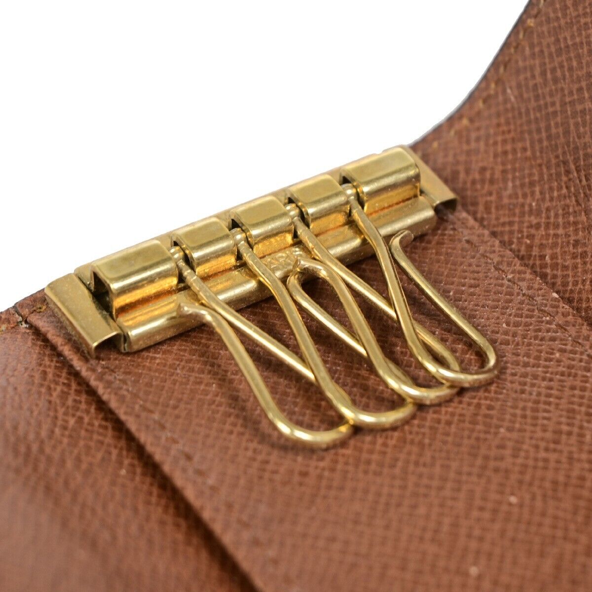 LOUIS VUITTON Multicles 4 Hooks Key Case Monogram Leather Brown M62631 04EB353