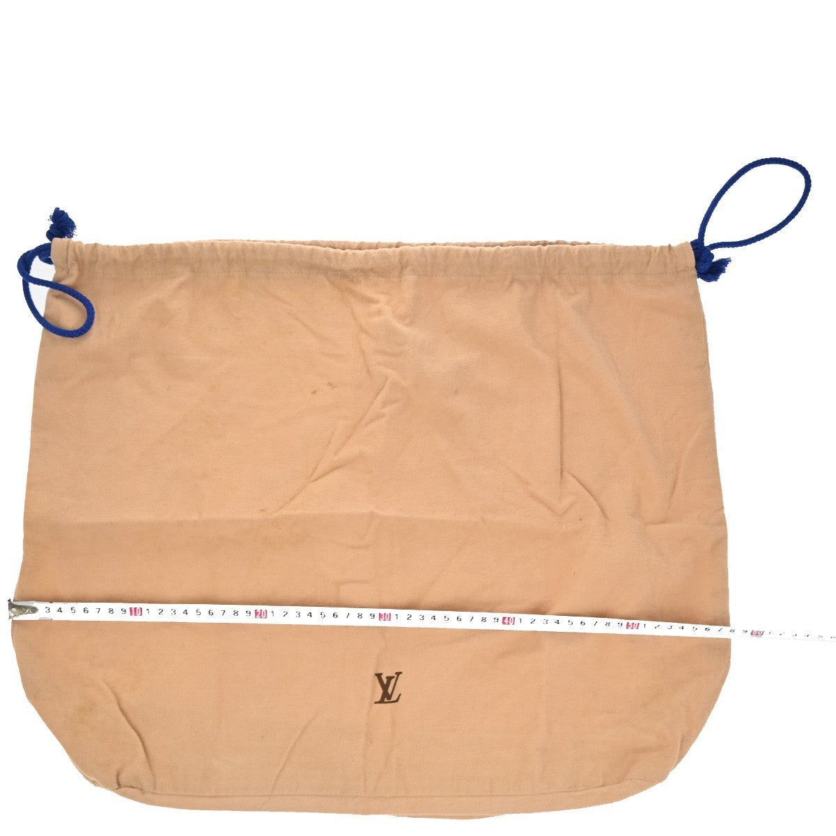 LOUIS VUITTON Logo 10 Set Dust Bag Drawstring Canvas Cotton Beige Brown 09KP301