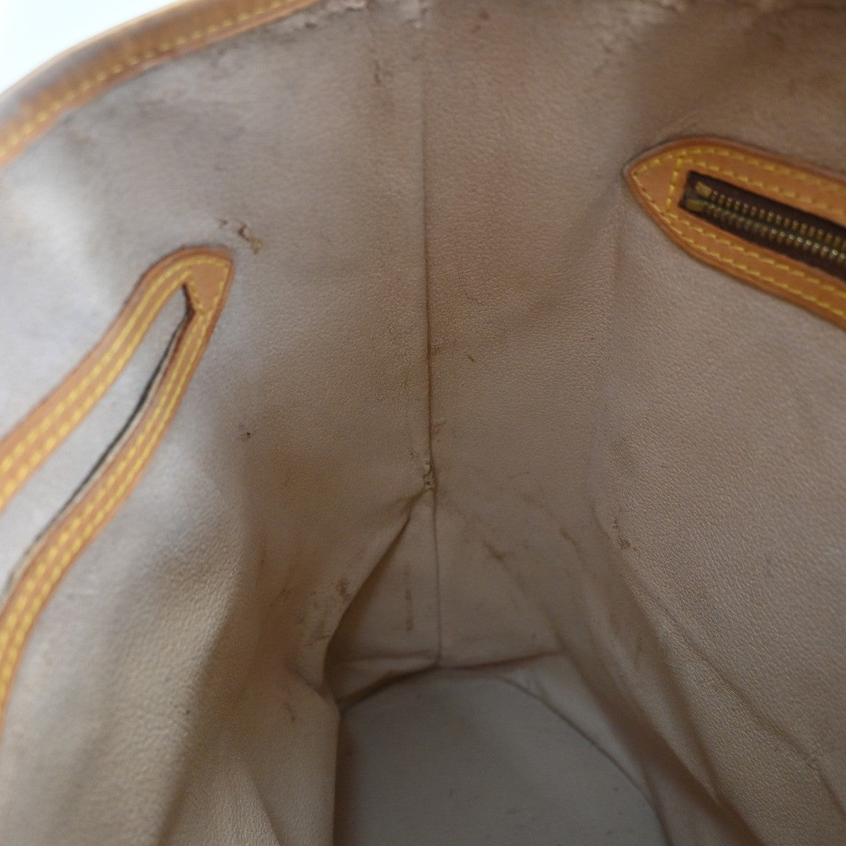 LOUIS VUITTON BUCKET GM Shoulder Tote Bag Monogram Leather Brown M42236 30CA848