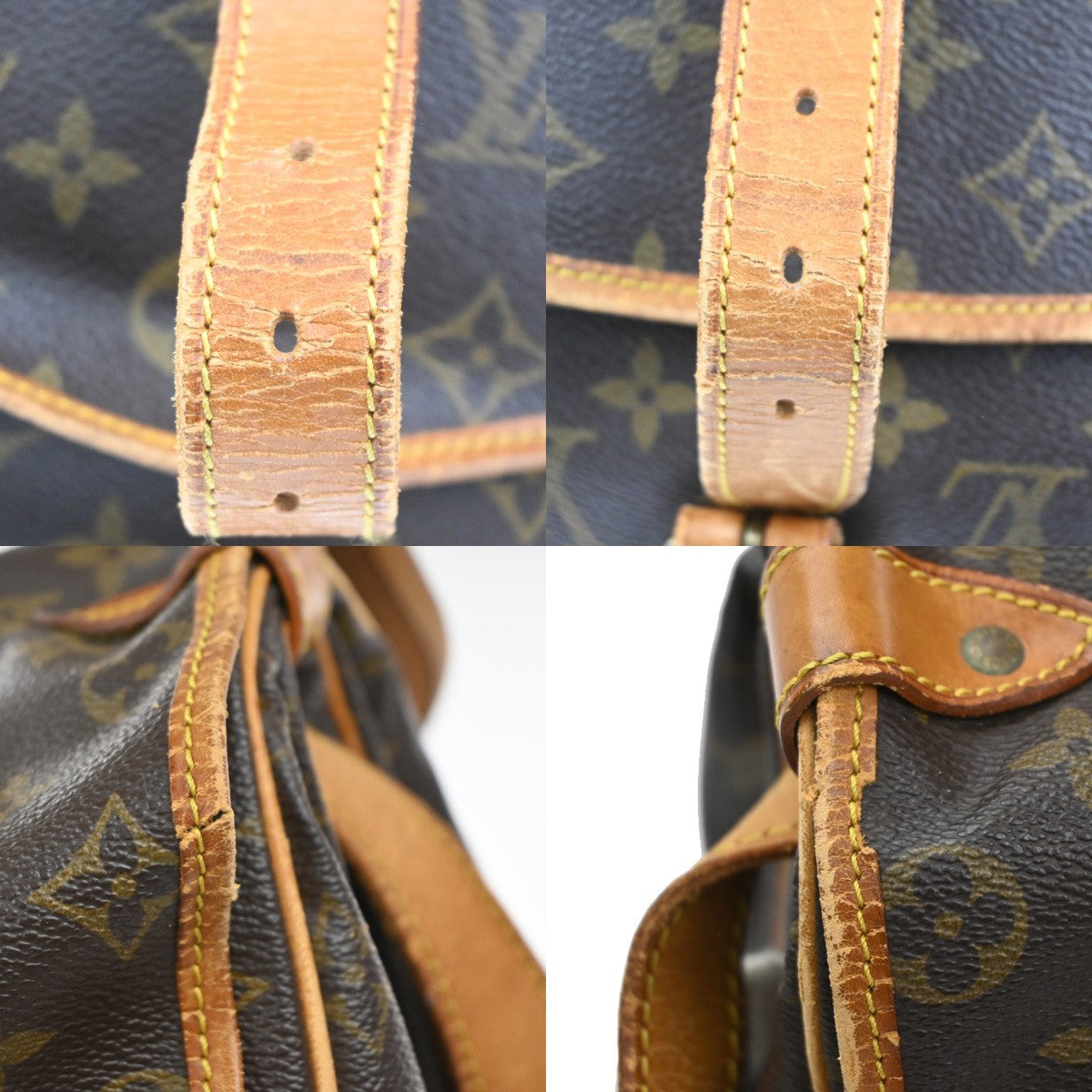 LOUIS VUITTON Saumur 35 Shoulder Bag Monogram Leather BN France M42254 87MA433