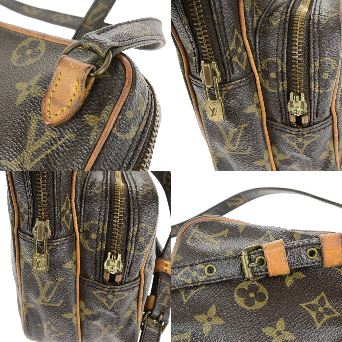 LOUIS VUITTON Mini Amazon Shoulder Bag Monogram Leather Brown M45238 68YF530