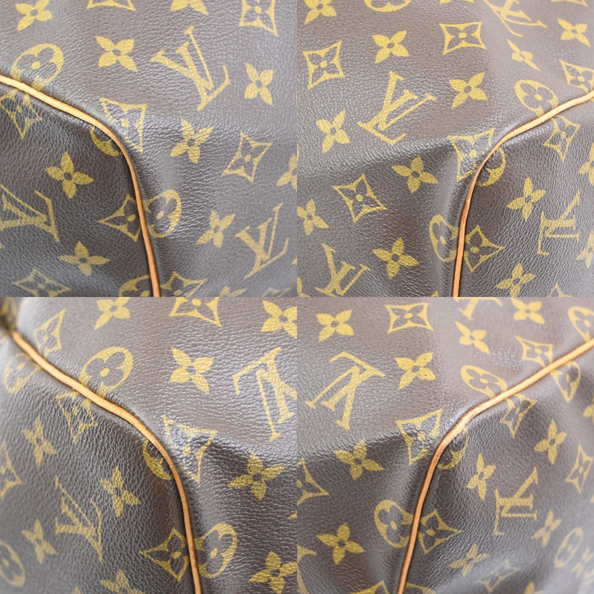 LOUIS VUITTON Keepall 55 Travel Hand Bag Monogram Leather Brown M41424 75TA618