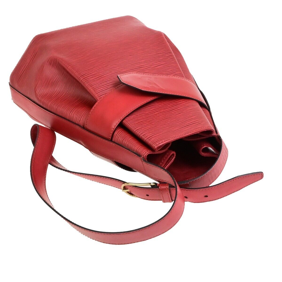 LOUIS VUITTON LV Sac De Paul PM Shoulder Bag Epi Leather Red M80197 34ED606