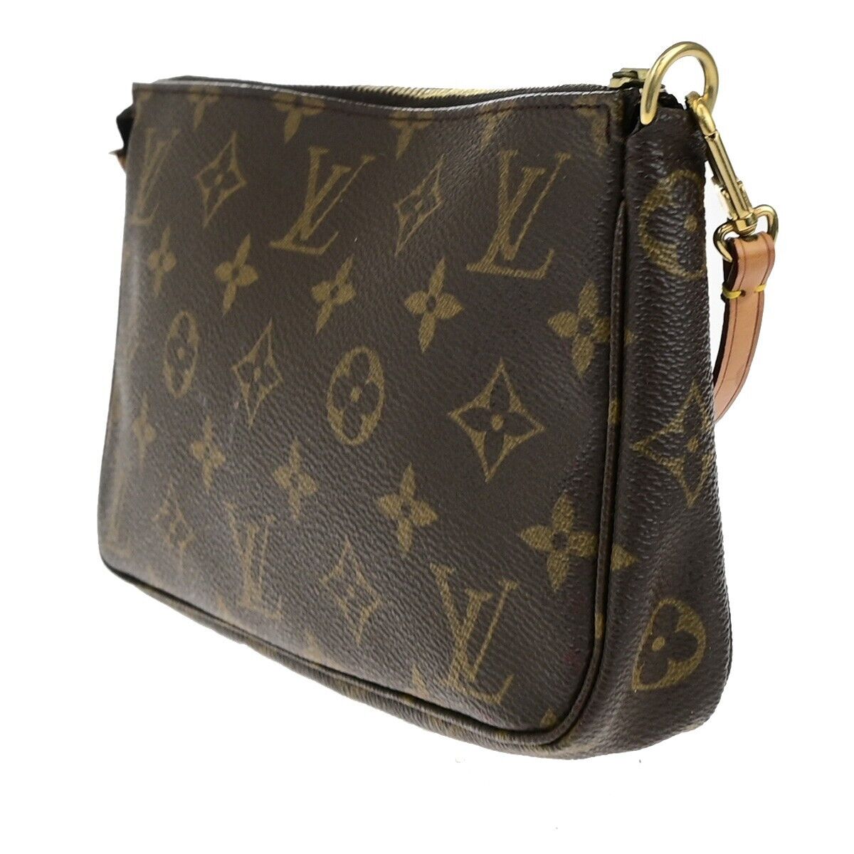 LOUIS VUITTON Pochette Accessoires Hand Bag Monogram Leather BN M51980 80ED260