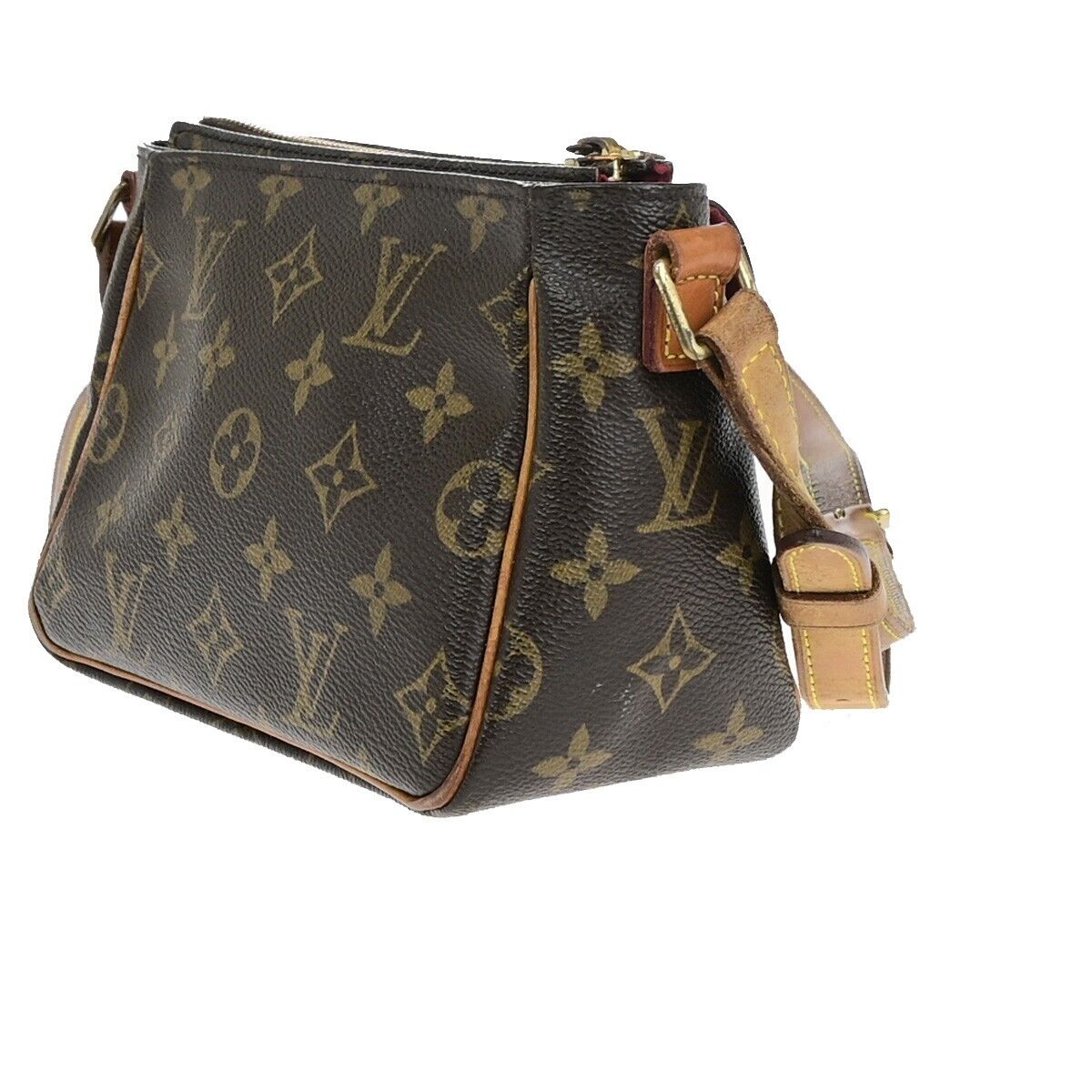 LOUIS VUITTON Viva Cite PM Shoulder Bag Monogram Leather Brown M51165 70EC939