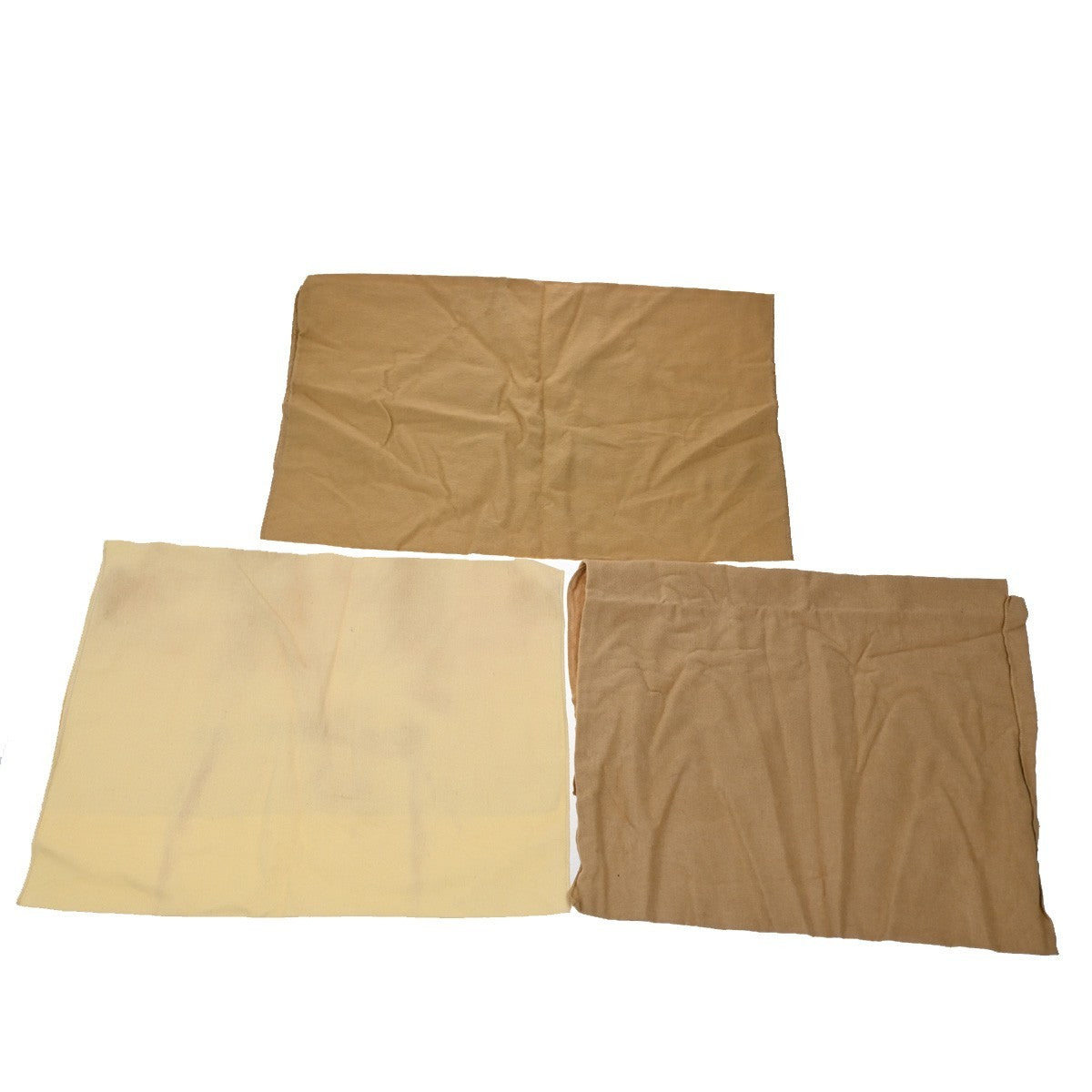 LOUIS VUITTON Logo 10 Set Dust Bag Drawstring Canvas Cotton Beige Brown 09KP113