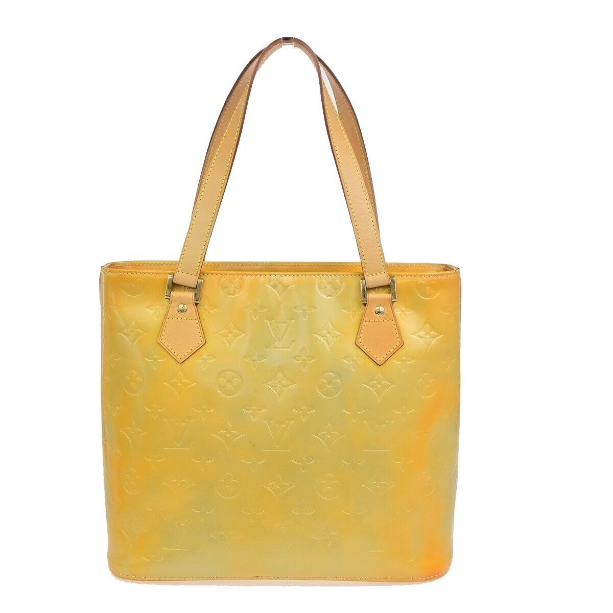 LOUIS VUITTON Houston Shoulder Bag Monogram Vernis Leather Yellow M91303 04ED912