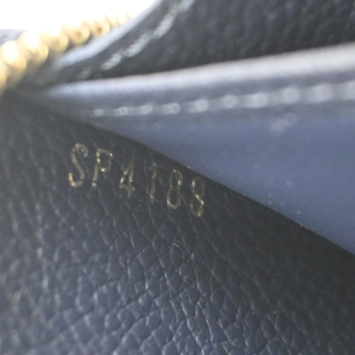 LOUIS VUITTON Zippy Long Wallet Monogram Empreinte Marine Rouge M62121 34KD010
