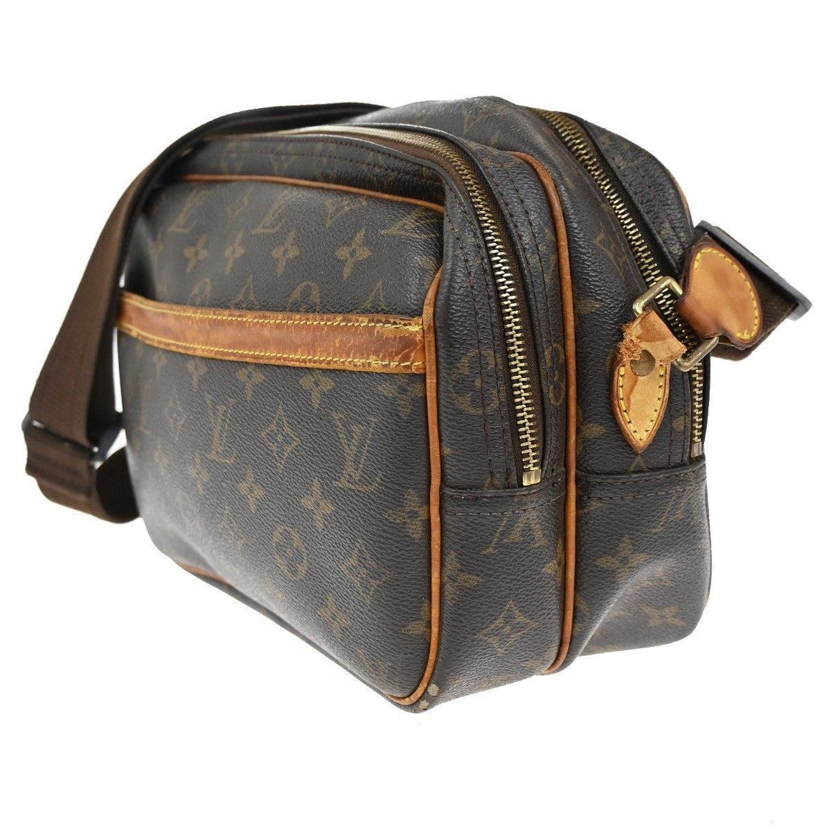 LOUIS VUITTON Reporter PM Crossbody Shoulder Bag Monogram Leather M45254 36CA286