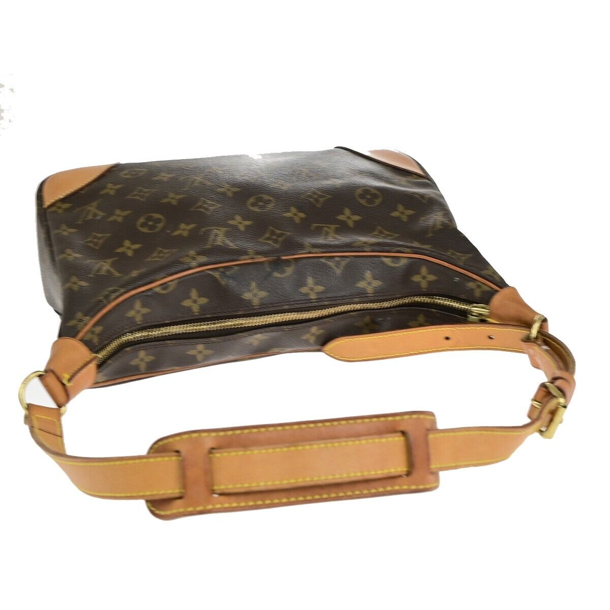 LOUIS VUITTON Boulogne 30 Shoulder Bag Monogram Leather Brown M51265 86ED139