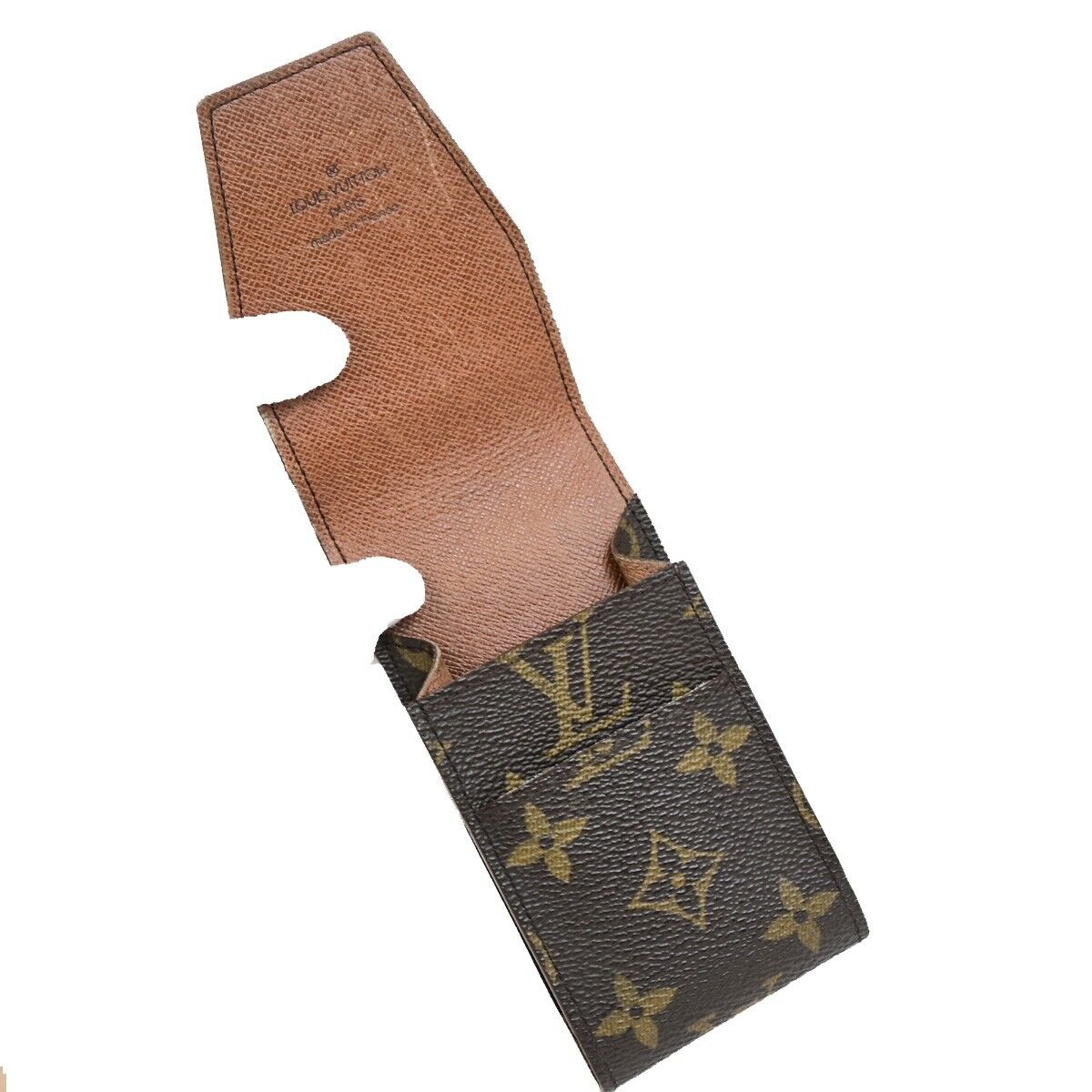 LOUIS VUITTON Etui Cigarette Case Monogram Leather Brown M63024 02KA402