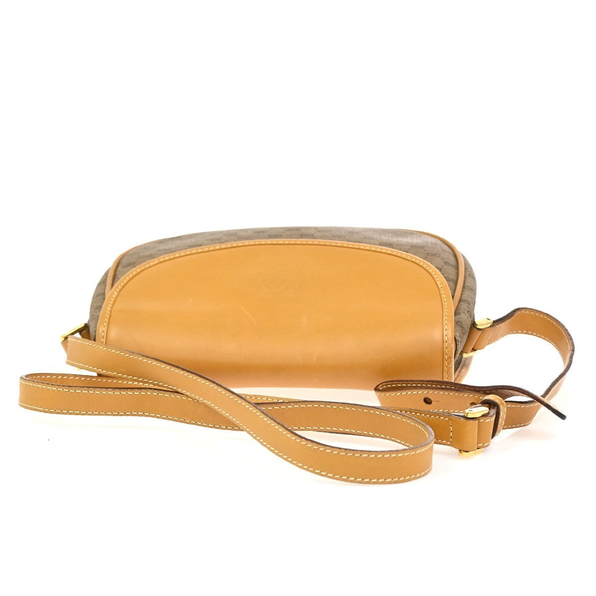GUCCI Logo Micro GG Pattern Mini Shoulder Bag PVC Leather Brown GHW Itay 69YJ034