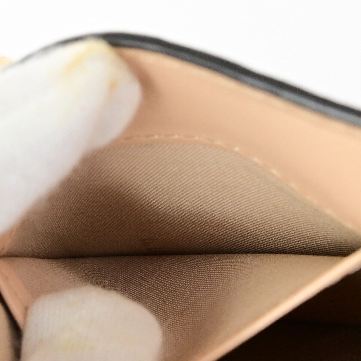 FENDI Zucca Pattern Mini Trifold Wallet Purse Leather Pink Italy 69FB178