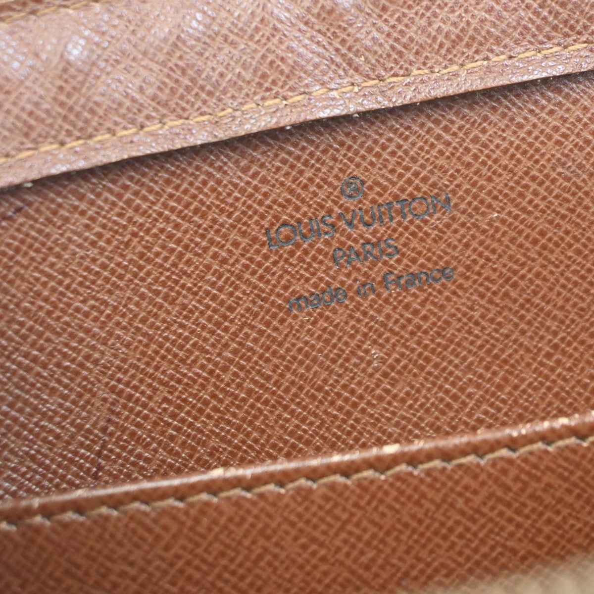 LOUIS VUITTON Orsay Clutch Hand Bag Monogram Leather Brown France M51790 05YJ179