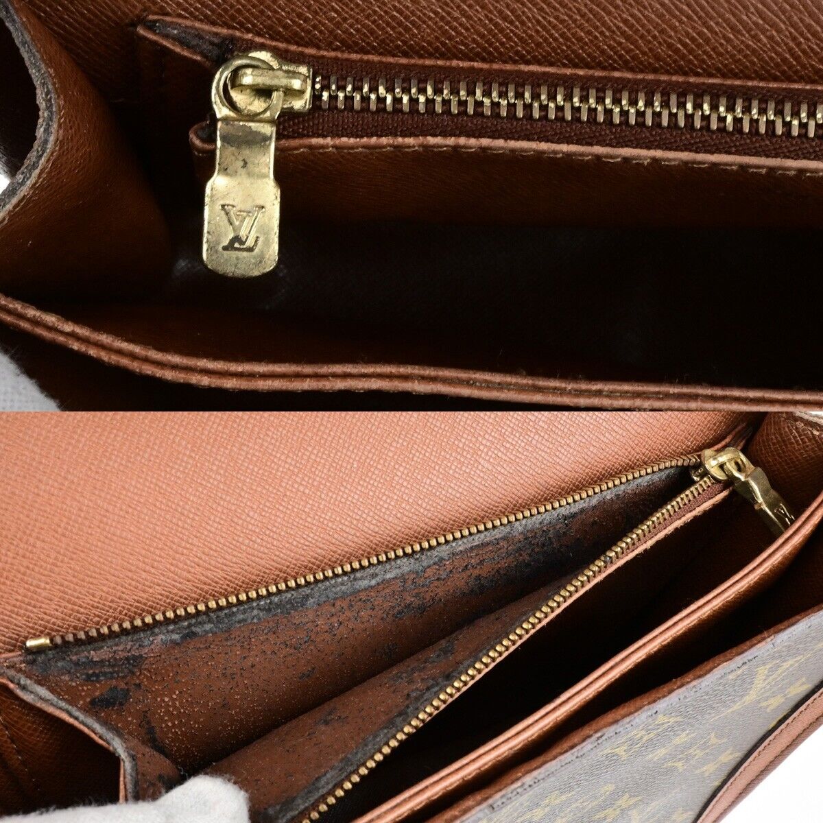 LOUIS VUITTON Raspail Shoulder Hand Bag Monogram Leather Brown M51372 33ED275