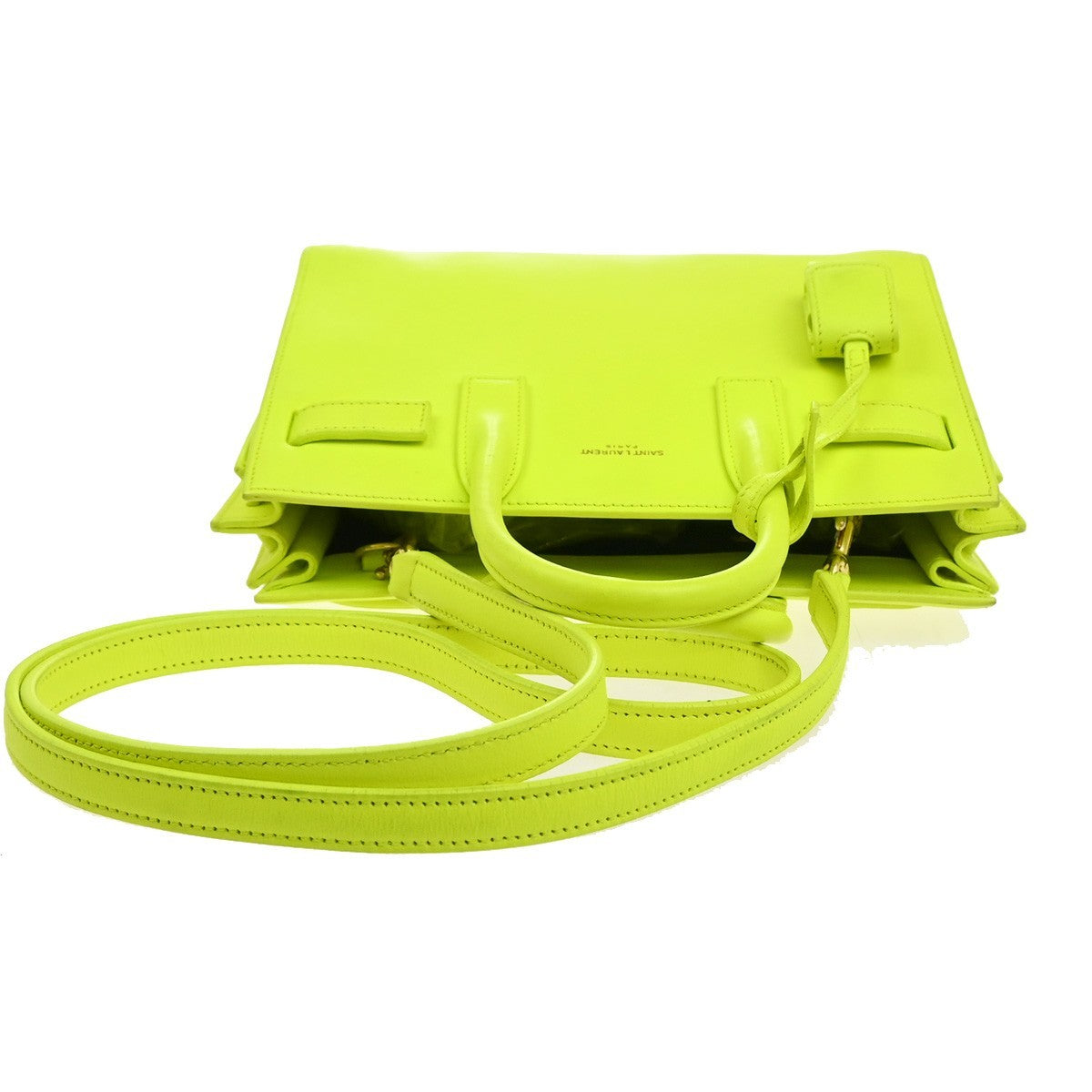 SAINT LAURENT Classic Nano Sac de Jour 2way Shoulder Hand Bag Leather YW 19MA481